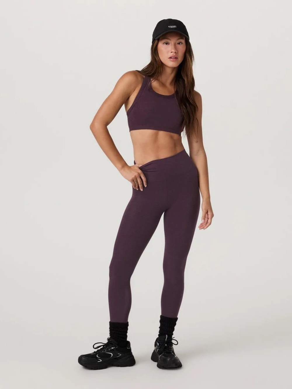 Vuori Clean Elevation Legging Raisin Heather, XS